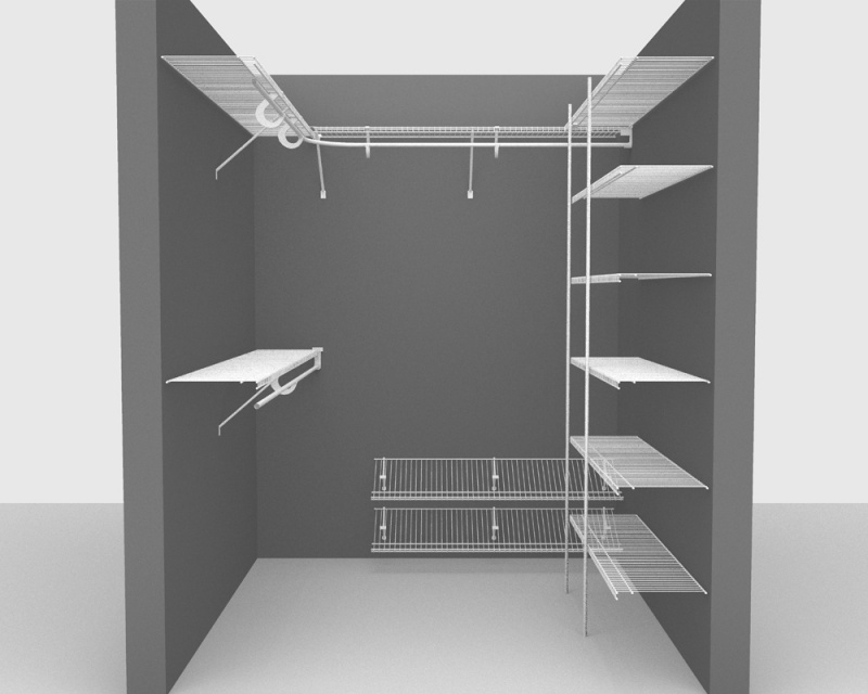 Fixed Mount Package 3 - All Purpose Shelving with SuperSlide up to 1.8m/ 6ft square